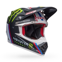 Mx Helma Bell Moto-9s Flex Tomac Replica Helmet Mate Black / White 2022