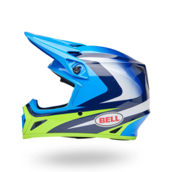 Mx Helma BELL MX-9 Mips Jackal Blue / Hi-Viz Yellow 25
