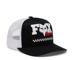 Dětská čepice FOX Youth Snapback Cap Chcker Mesh Trucker, Black