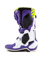 Mx Boty Alpinestars Tech 10 Dirt Studios® LE Boots White/Purple/Yellow Fluo