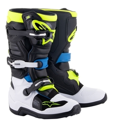 Dětské Mx Boty Alpinestars Tech 7S  Black / Enamel / Blue / Yellow Fluo