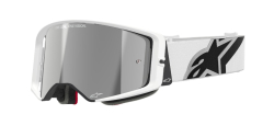 Mx Brýle Alpinestars Supertech Corp Goggles Absolute Vision White Mirror Silver