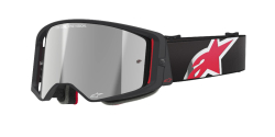 Mx Brýle Alpinestars Supertech Corp Goggles Absolute Vision Black Red Mirror Silver
