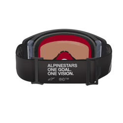 Mx Brýle Alpinestars Supertech Corp Goggles Absolute Vision Black Grey Mirror Silver