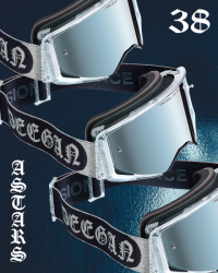Mx Brýle Alpinestars DNGR38 XXV Supertech Vision Goggles Silver Black Mirror Silver