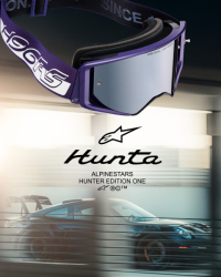 Mx Brýle Alpinestars HUNTA96 XXV Supertech Vision Goggle Purple White Mirror Silver