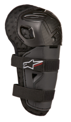 Dětské chrániče kolen a holení Alpinestars Bionic Action Kickstart Knee Guards Black Red