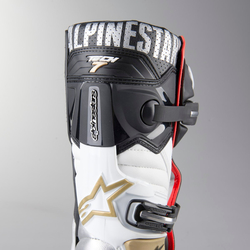 Mx Boty Alpinestars TECH 7 Boot Black Silver White Gold