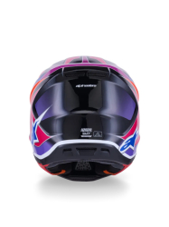 Mx Helma Alpinestars S-M7 Fuse Helmet Blue Purple Pink 26