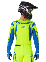 Mx Dres Alpinestars Fluid Haul Jersey Yellow Fluo Blue 25