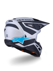 Mx Helma Alpinestars SM3 Heat Helmet Black Blue Silver 26