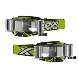 MX brýle s převíjením Eks Brand Lucid Race Pack Flo Yellow / Black Zip Off
