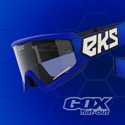 Mx Brýle Eks Brand Gox Flat-Out Royal Blue Clear Lens