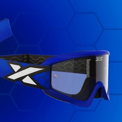 Mx Brýle Eks Brand Gox Flat-Out Royal Blue Clear Lens