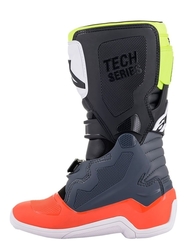 Dětské Mx Boty Alpinestars Tech 7S Dark Gray/Red Flourescent/Yellow