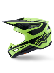 Mx Helma Alpinestars SM3 Heat Helmet Black Yellow 26