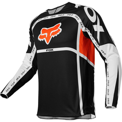 MX dres FOX 360 Dvide Jersey Black White Orange 2022