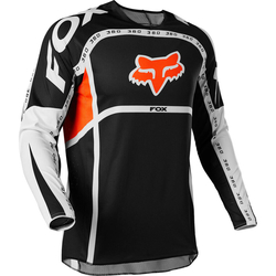 MX dres FOX 360 Dvide Jersey Black White Orange 2022