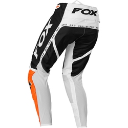 MX kalhoty FOX 360 Dvide Pant Black White Orange 2022