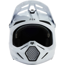 Mx Helma FOX V3 RS Carbon Solid Helmet White 2024
