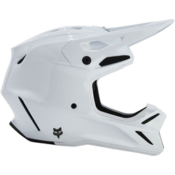 Mx Helma FOX V3 RS Carbon Solid Helmet White 2024