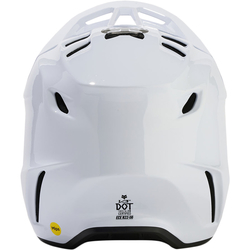 Mx Helma FOX V3 RS Carbon Solid Helmet White 2024