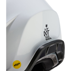 Mx Helma FOX V3 RS Carbon Solid Helmet White 2024
