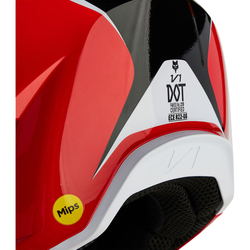 Mx Helma Fox V1 Nitro Helmet Fluorescent Red 2024