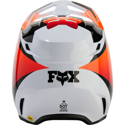 Mx Helma FOX V1 Streak Helmet White 2024