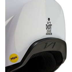 Mx Helma FOX V1 Streak Helmet White 2024