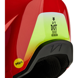Mx Helma FOX V1 Ballast Helmet Flo Red 2024