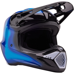 Mx Helma Fox V3 Volatile Helmet Black / Blue