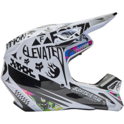 Mx Helma FOX V1 Image Cosmo Helmet White Black 26