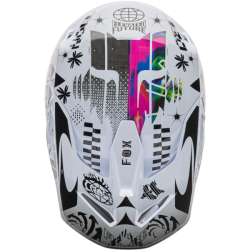 Mx Helma FOX V1 Image Cosmo Helmet White Black 26