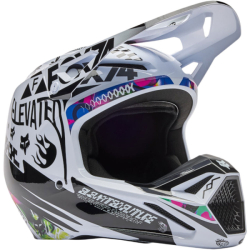Mx Helma FOX V1 Image Cosmo Helmet White Black 26