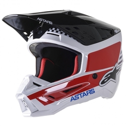 Mx Helma Alpinestars S-M5 Speed White / Dark Blue / Red Glossy 2022