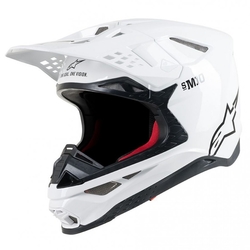 Mx Helma Alpinestars SuperTech M10 Solid White