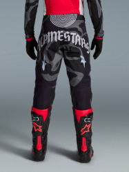 kalhoty TECHSTAR limitovaná edice BEAST COAST, ALPINESTARS (šedá/černá/oranžová) 2026
