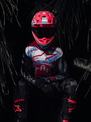 kalhoty TECHSTAR limitovaná edice BEAST COAST, ALPINESTARS (šedá/černá/oranžová) 2026