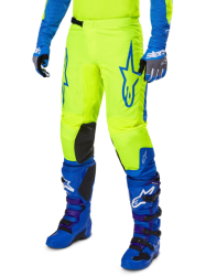 Mx Kalhoty Alpinestars Fluid Haul Pants Yellow Fluo Blue 25