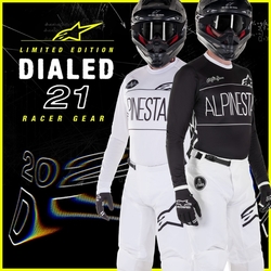 Mx Kalhoty Alpinestars Racer Dialed White / Black