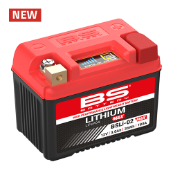 Motocyklová baterie BS BATTERY BSLi-02 MAX Lithium LiFePO4 12,8 V 3 Ah (36 Wh)