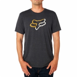 Pánské triko Fox Planned Out SS Tech Tee Heather Black