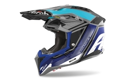 Mx Helma Airoh Aviator 3.0 League Blue Gloss