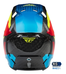 Mx Helma Fly Racing Formula Carbon Prime Helmet Hi-Viz / Blue / Red