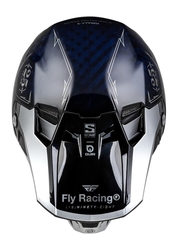 Mx Helma Fly Racing Formula S Carbon Legacy Helmet Navy / Silver 2024