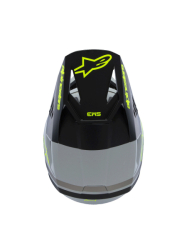 Dětská Mx Helma Alpinestars SM3 Youth Radium Helmet Gray/Black/Yellow Fluo Matte