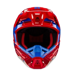 Mx Helma Alpinestars SM5 Action 2 Helmet Bright Red / Blue Glossy