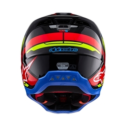 Mx Helma Alpinestars SM5 Action 2 Helmet Black / Yellow Fluo / Bright Red Glossy