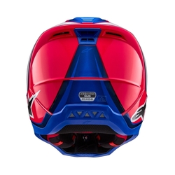 Mx Helma Alpinestars SM5 Sail Helmet White / Diva Pink / Enamel / Blue Glossy
